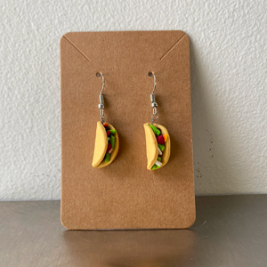 Handmade Taco Earrings